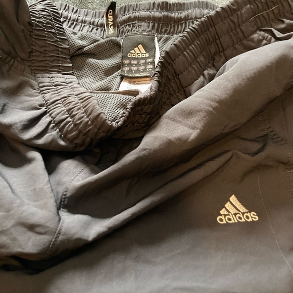 Adidas smoke grey and white Track Pants - Picture 2 of 3